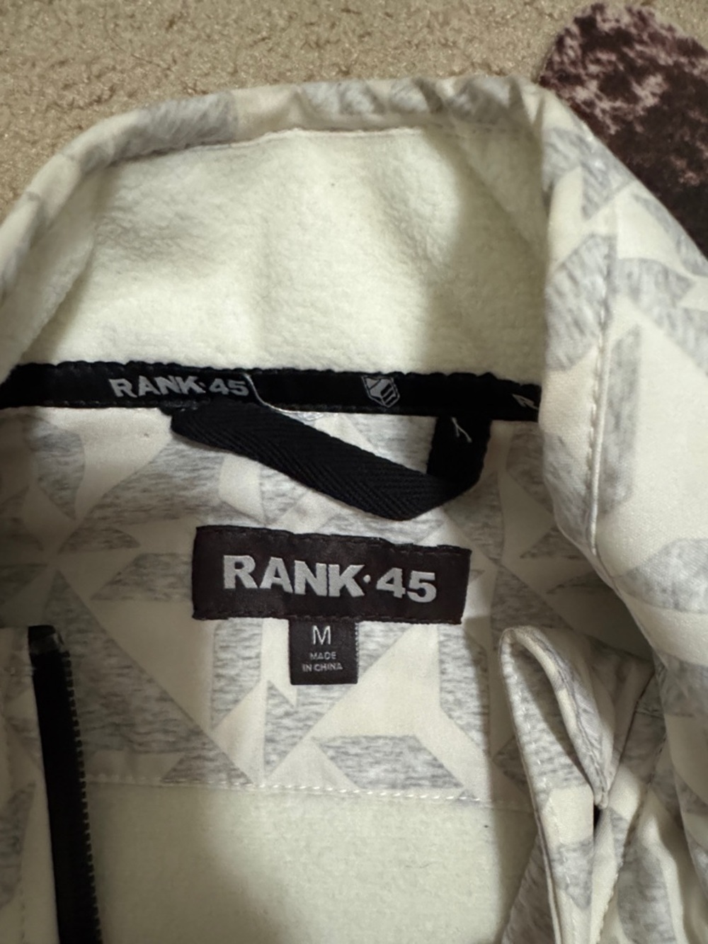 Women’s White & Black Patterned Jacket - Picture 2 of 2